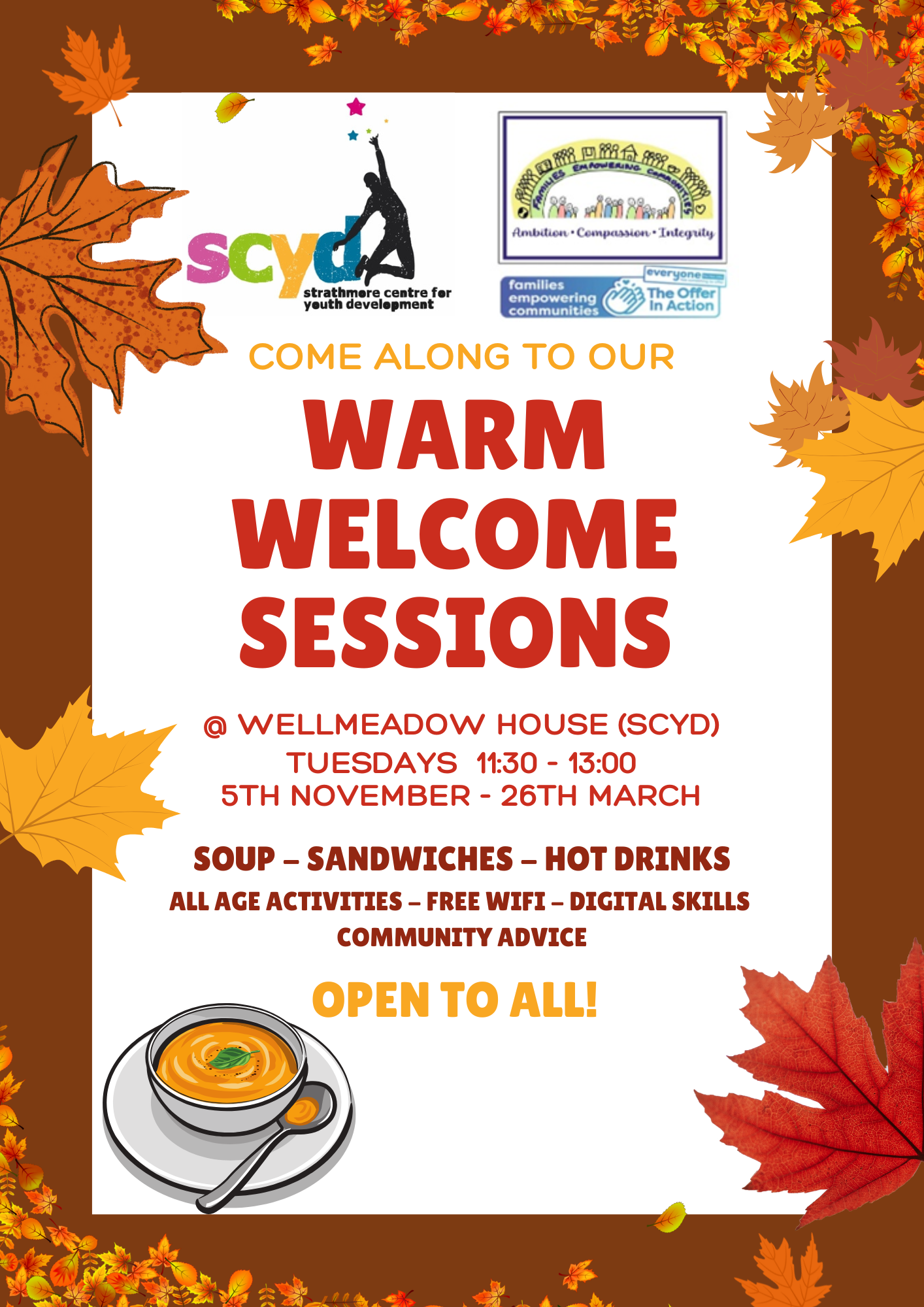 Warm Welcome Sessions - SCYD